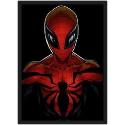 Quadro Decorativo Homem Aranha Super Heróis Nerd Geek Com Moldura Decorar - 1