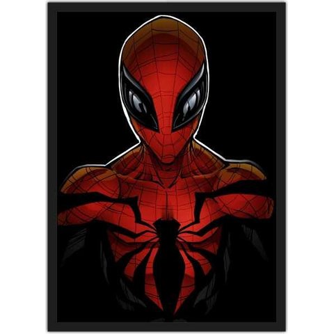 Quadro Decorativo Homem Aranha Super Heróis Nerd Geek Com Moldura Decorar