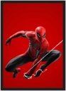 Ver imagem 1 de Quadro Decorativo Homem Aranha Super Heróis Nerd Geek Com Moldura Decoração