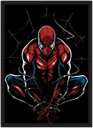 Ver imagem 1 de Quadro Decorativo Homem Aranha Super Heróis Nerd Geek Com Moldura G13