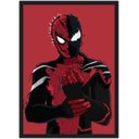 Ver imagem 1 de Quadro Decorativo Homem Aranha Super Heróis Nerd Geek Com Moldura G18