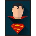 Ver imagem 1 de Quadro Decorativo Superman Super Heróis Nerd Geek Com Moldura G02