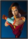 Ver imagem 1 de Quadro Decorativo Mulher Maravilha Super Heróis Nerd Geek Com Moldura G010