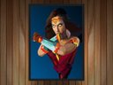 Ver imagem 2 de Quadro Decorativo Mulher Maravilha Super Heróis Nerd Geek Com Moldura G010