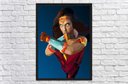 Ver imagem 3 de Quadro Decorativo Mulher Maravilha Super Heróis Nerd Geek Com Moldura G010