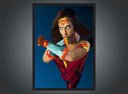 Ver imagem 4 de Quadro Decorativo Mulher Maravilha Super Heróis Nerd Geek Com Moldura G010