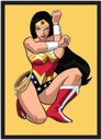 Ver imagem 1 de Quadro Decorativo Mulher Maravilha Super Heróis Nerd Geek Com Moldura G011