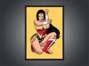 Ver imagem 3 de Quadro Decorativo Mulher Maravilha Super Heróis Nerd Geek Com Moldura G011