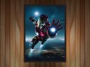 Ver imagem 2 de Quadro Decorativo Homem De Ferro Super Heróis Nerd Geek Com Moldura G001
