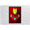 Ver imagem 3 de Quadro Decorativo Homem De Ferro Super Heróis Nerd Geek Com Moldura G002