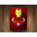 Ver imagem 4 de Quadro Decorativo Homem De Ferro Super Heróis Nerd Geek Com Moldura G002