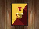 Ver imagem 4 de Quadro Decorativo Homem De Ferro Super Heróis Nerd Geek Com Moldura G003