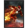 Quadro Decorativo Flash Super Heróis Nerd Geek Com Moldura G002 - 1