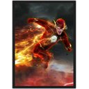 Ver imagem 1 de Quadro Decorativo Flash Super Heróis Nerd Geek Com Moldura G002