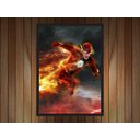 Ver imagem 2 de Quadro Decorativo Flash Super Heróis Nerd Geek Com Moldura G002