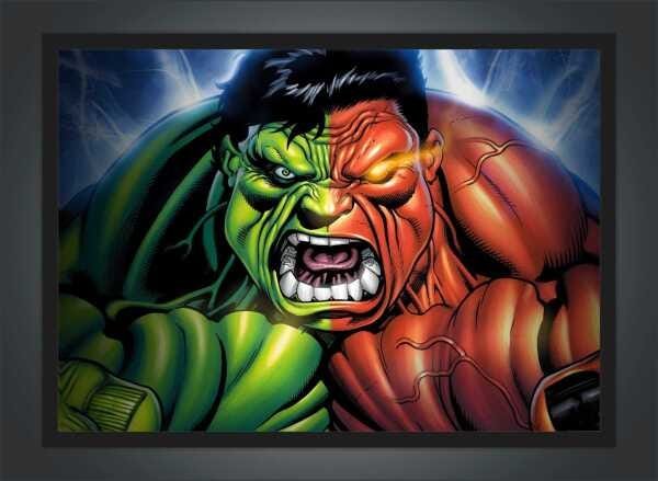 Quadro Decorativo Hulk Super Heróis Nerd Geek Com Moldura G003 - 2