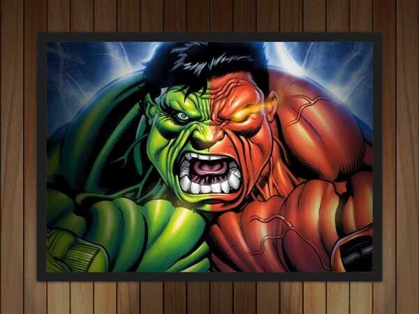Quadro Decorativo Hulk Super Heróis Nerd Geek Com Moldura G003 - 3