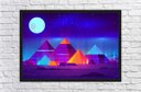 Ver imagem 4 de Quadro Decorativo Pirâmide Egito Abstrato Nerd Geek Com Moldura