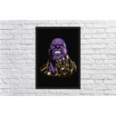 Ver imagem 4 de Quadro Decorativo Thanos Super Heróis Nerd Geek Com Moldura G001