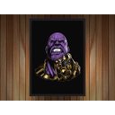 Ver imagem 2 de Quadro Decorativo Thanos Super Heróis Nerd Geek Com Moldura G001