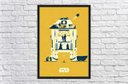 Ver imagem 4 de Quadro Decorativo R2D2 Star Wars Nerd Geek Com Moldura G002