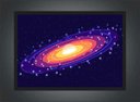 Ver imagem 3 de Quadro Decorativo Abstrato Galáxia Nerd Geek Com Moldura