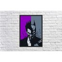 Ver imagem 4 de Quadro Decorativo Batman Metade Coringa Nerd Geek Com Moldura