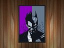 Ver imagem 2 de Quadro Decorativo Batman Metade Coringa Nerd Geek Com Moldura