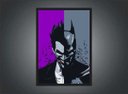 Ver imagem 3 de Quadro Decorativo Batman Metade Coringa Nerd Geek Com Moldura