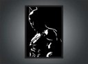 Ver imagem 4 de Quadro Decorativo Batman Preto e Branco Nerd Geek Com Moldura