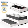 Cama Box Baú com Colchão de Espuma D33 Ortobom Airtech 100 + Auxiliar Unique Solteiro 88cm - 2