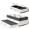 Cama Box Baú com Colchão de Espuma D33 Ortobom Airtech 100 + Auxiliar Unique Solteiro 88cm - 1