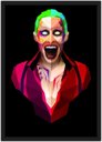 Ver imagem 1 de Quadro Decorativo Coringa Abstrato Super Heróis Nerd Geek Com Moldura G002