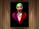 Ver imagem 2 de Quadro Decorativo Coringa Abstrato Super Heróis Nerd Geek Com Moldura G002