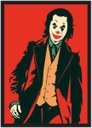 Ver imagem 1 de Quadro Decorativo Coringa Abstrato Super Heróis Nerd Geek Com Moldura G006