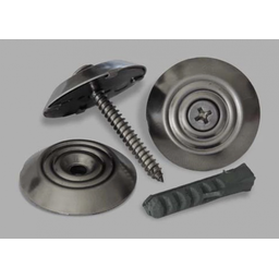Elemento Tátil Alerta Inox Parafusado Frisado - 4