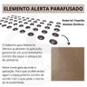 Elemento Tátil Alerta Inox Parafusado Frisado - 7