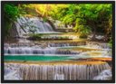 Ver imagem 1 de Quadro Decorativo Cachoeira Pedras Rio Paisagem Natureza Com Moldura G02