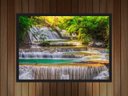 Ver imagem 2 de Quadro Decorativo Cachoeira Pedras Rio Paisagem Natureza Com Moldura G02