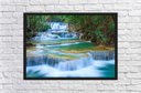 Ver imagem 4 de Quadro Decorativo Cachoeira Pedras Rio Paisagem Natureza Com Moldura G04