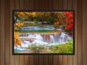 Ver imagem 2 de Quadro Decorativo Cachoeira Pedras Rio Paisagem Natureza Com Moldura G05