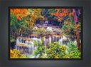 Ver imagem 4 de Quadro Decorativo Cachoeira Pedras Rio Paisagem Natureza Com Moldura G03