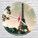 Ver imagem 4 de Relógio De Parede Cidade Torre Eiffel Decoração Salas Quartos Quartz