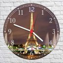 Ver imagem 4 de Relógio De Parede Cidade Torre Eiffel Decoração Salas Quartos Quartz
