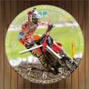Ver imagem 3 de Relógio De Parede Motocross Motocicleta Decoração Salas Quartz