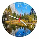 Ver imagem 1 de Relógio De Parede Árvore Lago Paisagens Natureza Decoração Salas Cozinha Quartz