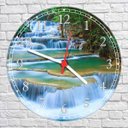 Ver imagem 4 de Relógio De Parede Cachoeira Paisagens Natureza Decoração Salas Cozinha Quartz