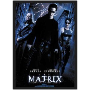 Quadro Decorativo Matrix Séries Cinema Filmes Geek Salas Quartos Com Moldura G03