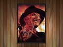 Ver imagem 2 de Quadro Decorativo Freddy Krueger Séries Cinema Filmes Geek Salas Quartos Com Moldura G02
