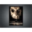 Ver imagem 3 de Quadro Decorativo Jason Séries Cinema Filmes Terror Geek Salas Quartos Com Moldura